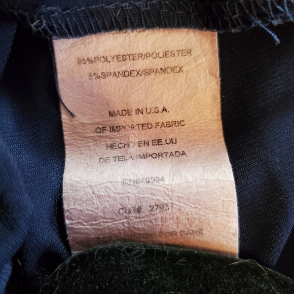 Stretchy Navy Blue Dress with Tribal Accent Collar - Picture 5 of 5